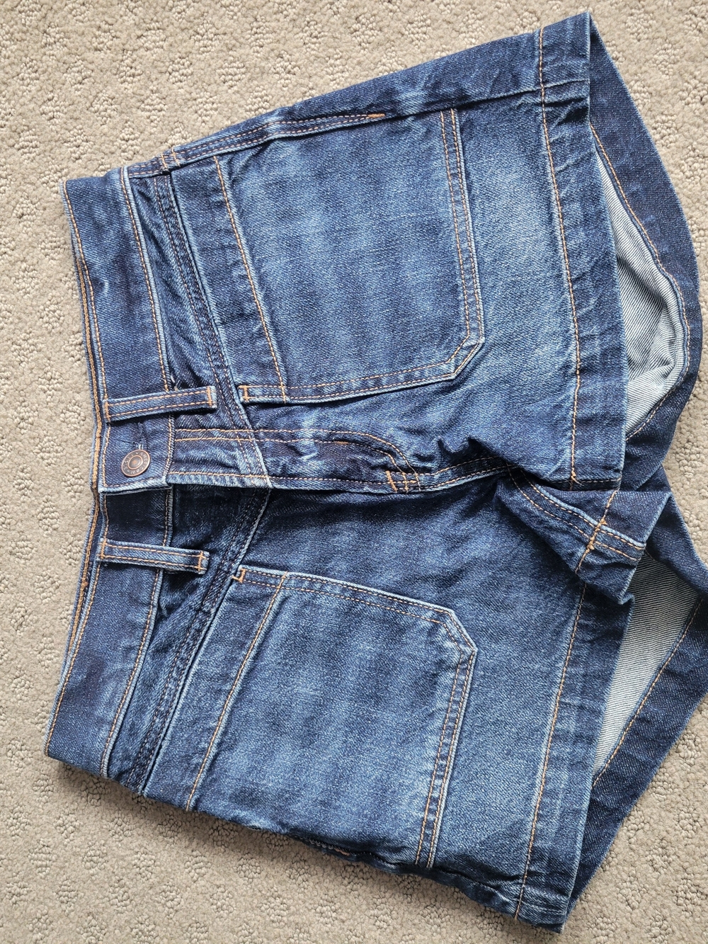 American Eagle Outfitters Dark Blue Denim Shorts